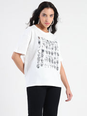 Madame Ladies Western Top H/S M5S11260 040 White