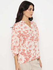 Madame Ladies Western Top H/S M5S18837 999 Coral