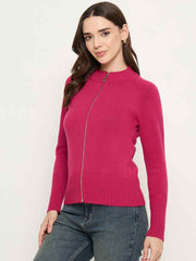 Madame Ladies Western Woolen Top M5W17010 012 Fuschia
