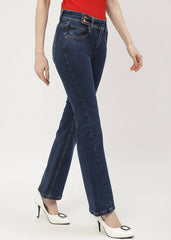 Madame Ladies Western Jeans M4Sc24207 287 Carbon Blue