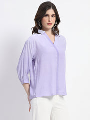 Madame Embellished Purple Shirt