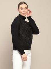 Madame Ladies Western Woolen Top M4W17221 002 Black