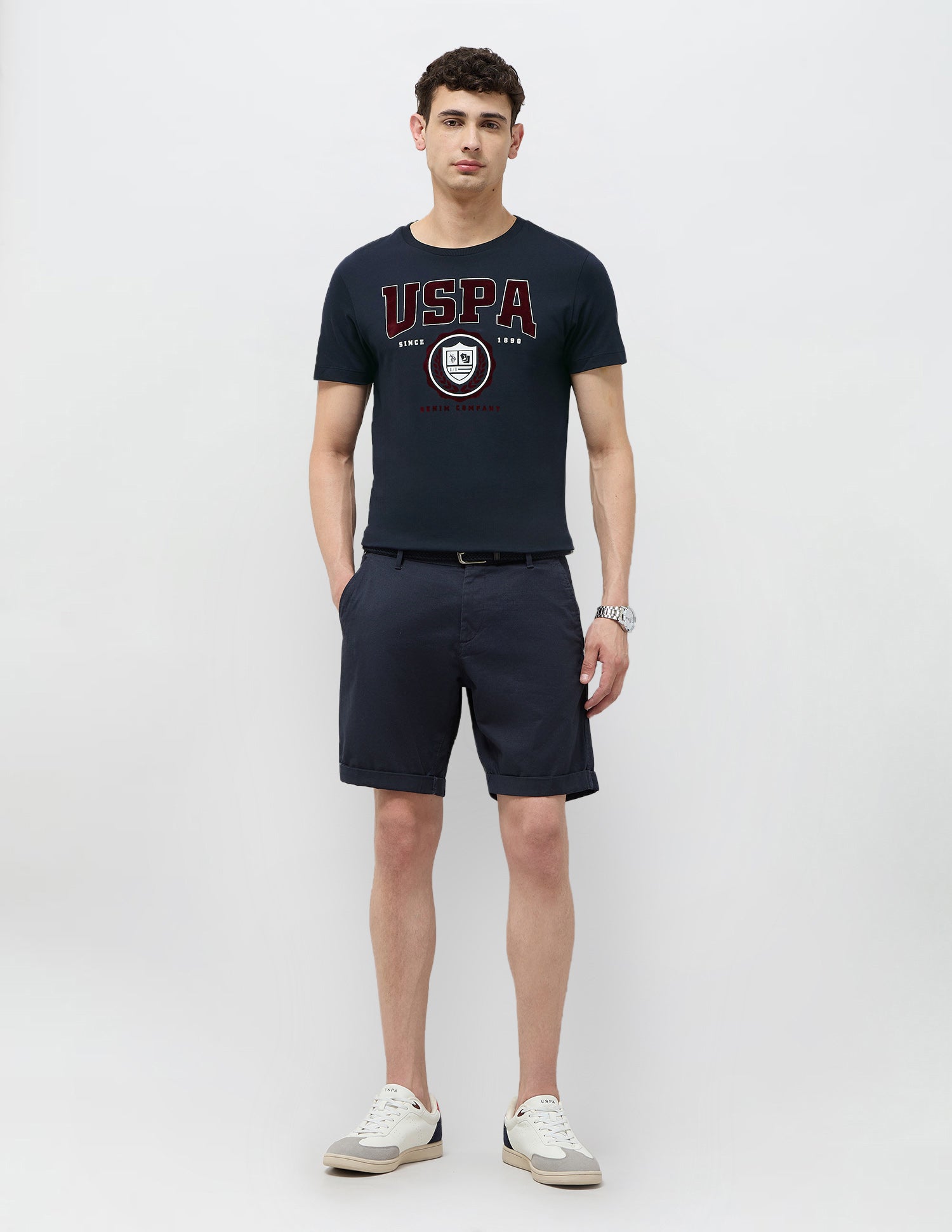 U.S.Polo Mens T-Shirt F/S Udtsh3807 Navy
