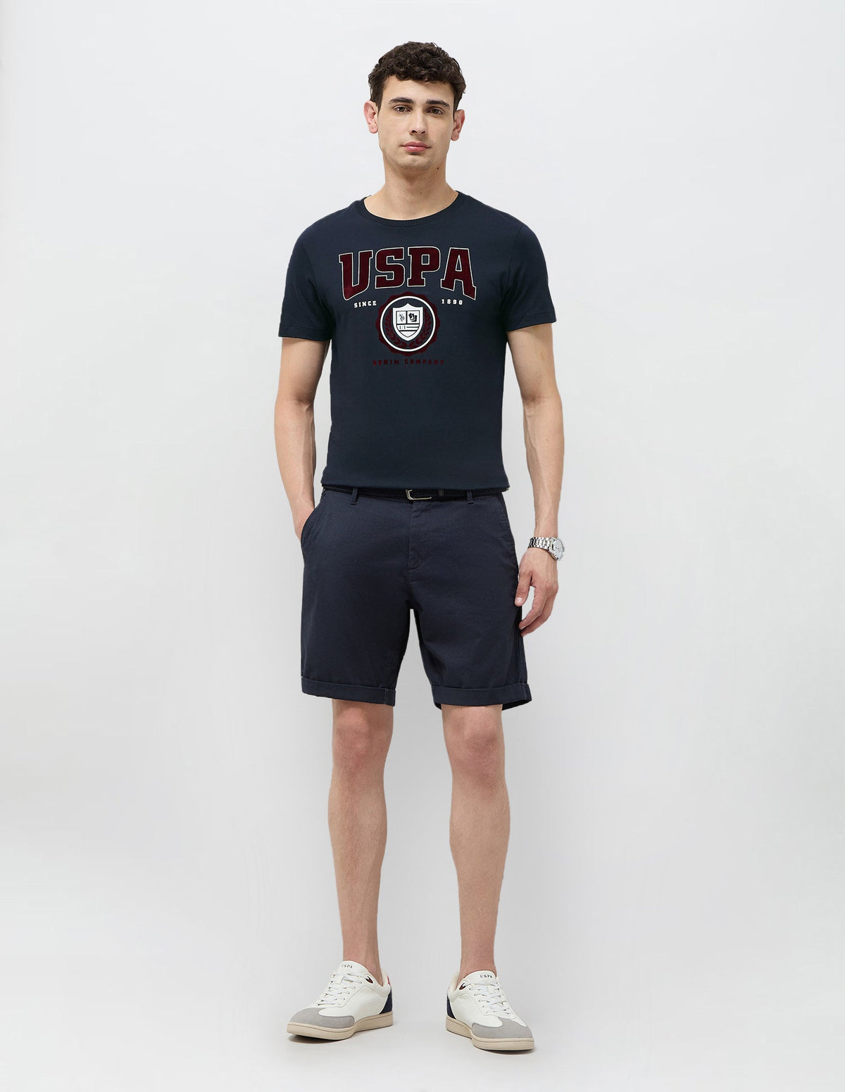 U.S.Polo Mens T-Shirt F/S Udtsh3807 Navy