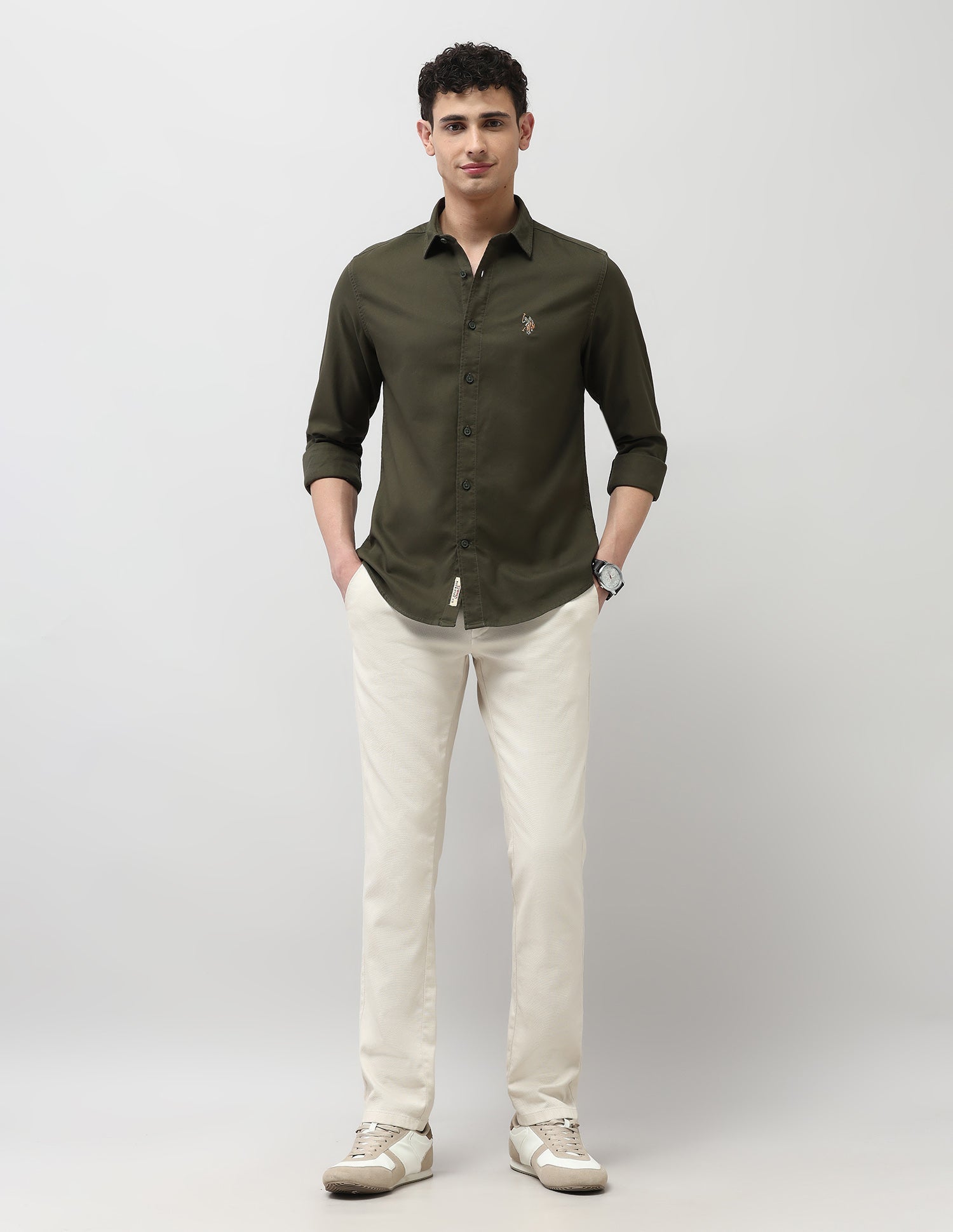 U.S.Polo Mens Casual Shirt F/S Udsht1830 Udsht1830