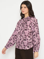 Madame Ladies Western Top H/S M4W18825 024 Mauve