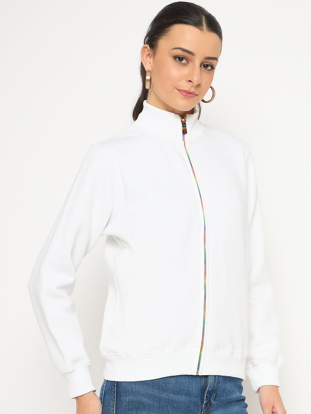 Madame Ladies Western Sweat Shirt M4W22002 040 White