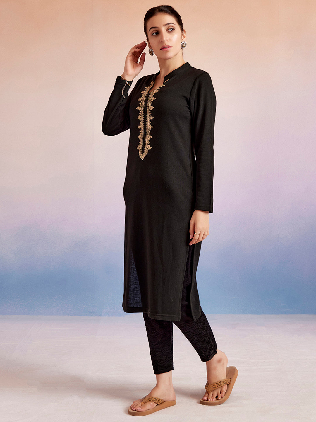 Jaipur Kurti Ladies Western W Kurti 1Pcs 1D24Krtar004 Black