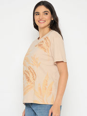 Madame Ladies Western Top H/S M5S11217 001 Beige