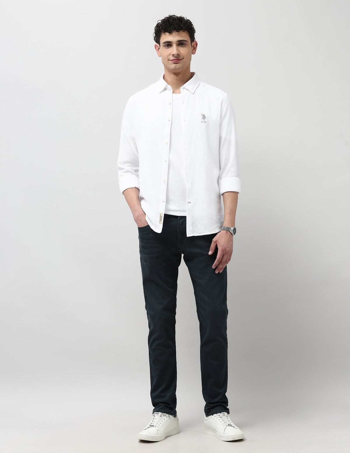 U.S.Polo Mens Casual Shirt F/S Udsht1927 Udsht1927