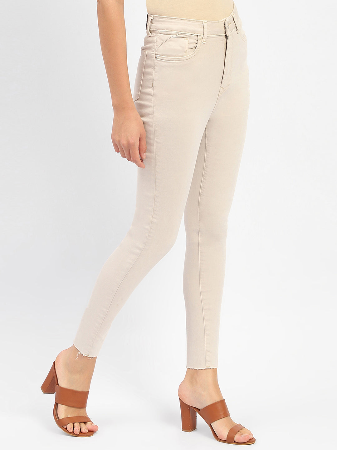 Madame Ladies Western Jeans M4S24004 001 Beige