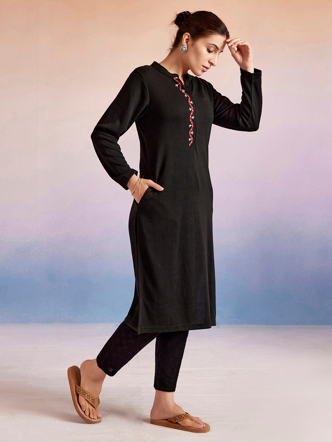 Jaipur Kurti Ladies Western W Kurti 1Pcs 2402 Black