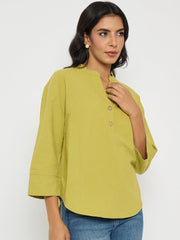 Madame Ladies Western Top H/S M5S18843 014 Green