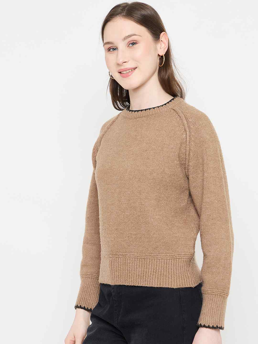 Madame Ladies Western Woolen Top M5W17223 006 Camel