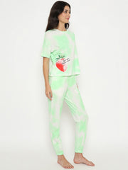 M-Secret Ladies Western Night Suit H/S S5S30113 014 Green