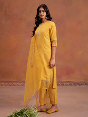 Jaipur Kurti Ladies Western Kurti 3Pcs Set 1C23Kptdr0010 Mustard
