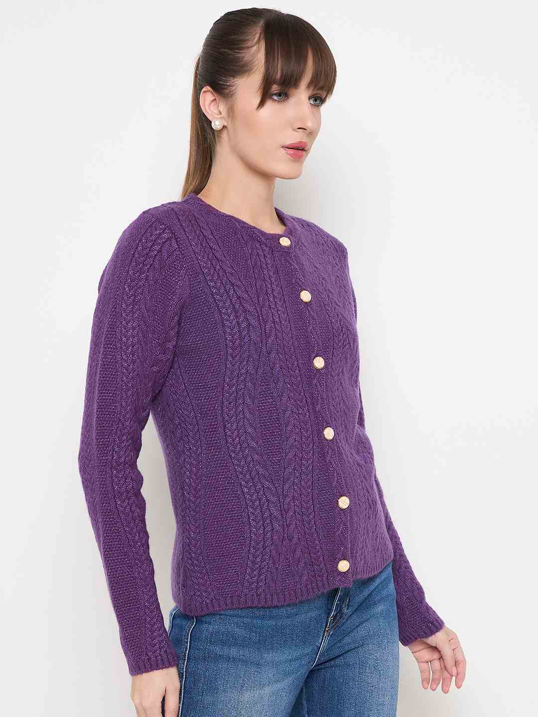 Madame Ladies Western Cardigan M4W70030 127 Plum
