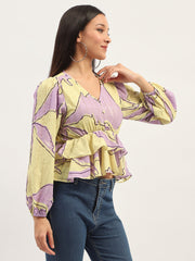 Madame Ladies Western Top H/S M4S18619 305 Lime
