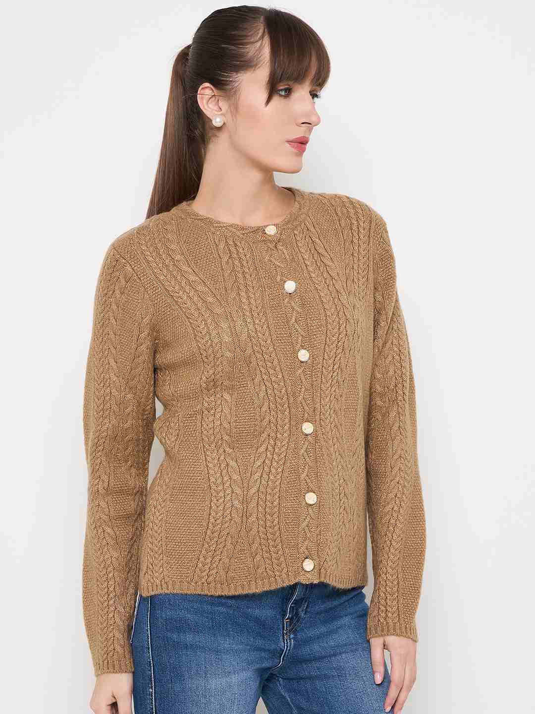 Madame Ladies Western Cardigan M4W70030 006 Camel