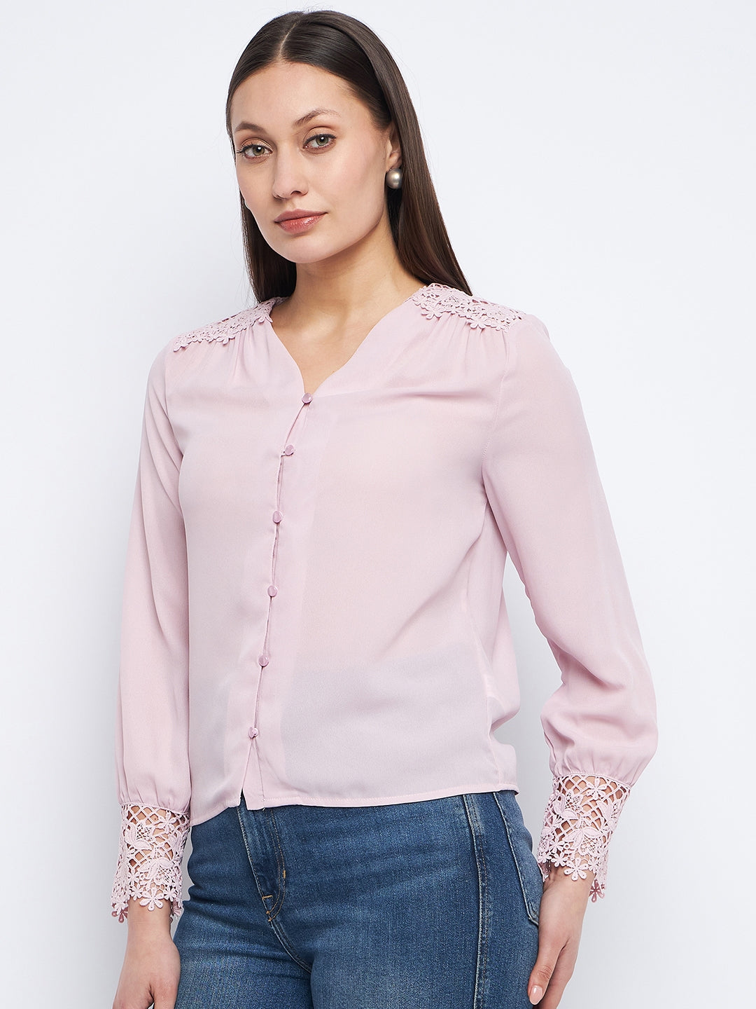 Madame Ladies Western Top H/S M3S18515 271 Onion