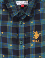 U.S.POLO KIDS BOYS SHIRT F/S UKSHT0714