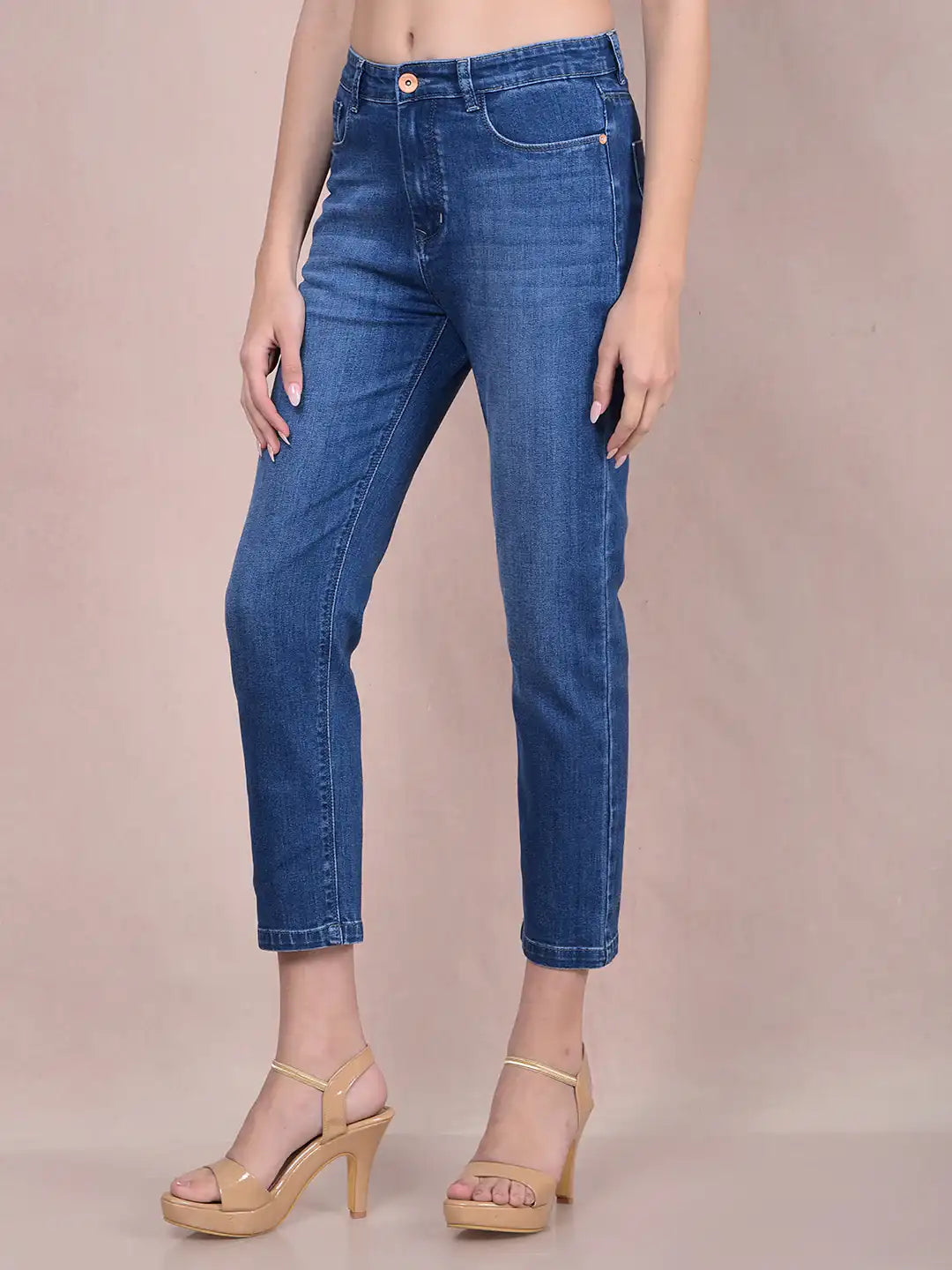 Crimsoune Club Ladies Western Jeans Blue