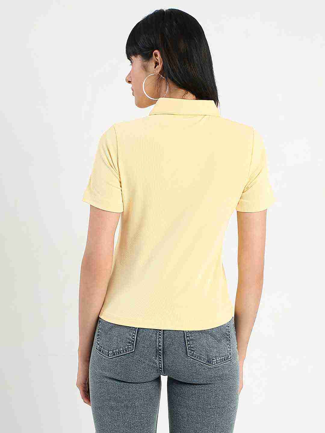 Madame Ladies Western Top H/S M5S11005 044 Yellow