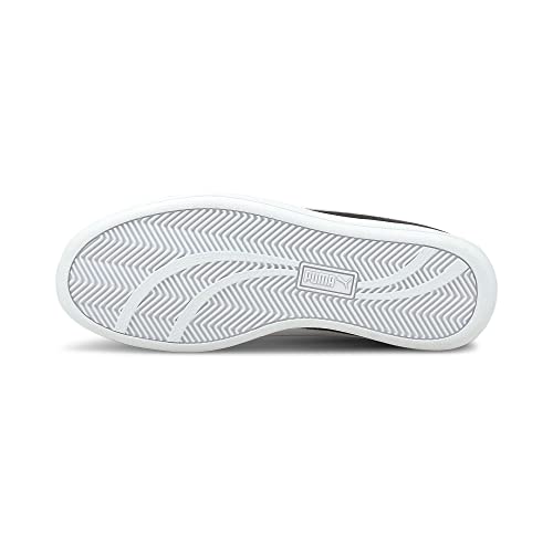 Puma Unisex-Adult, Smash L, Black-White, Sneaker, 3.5UK, (35672214)
