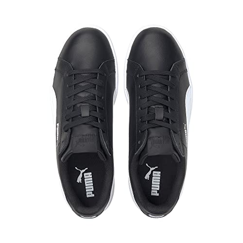 Puma Unisex-Adult, Smash L, Black-White, Sneaker, 3.5UK, (35672214)