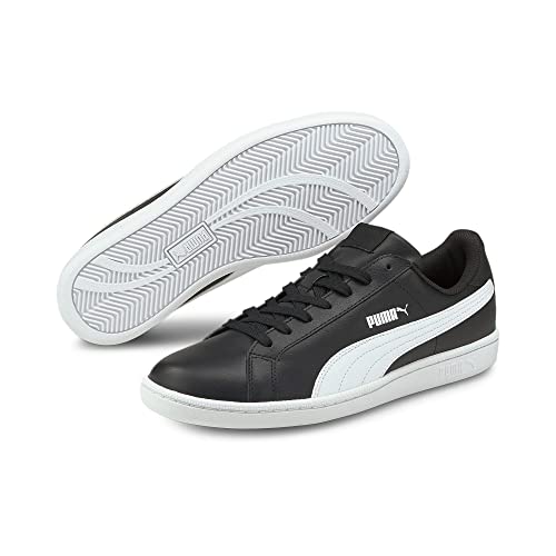 Puma Unisex-Adult, Smash L, Black-White, Sneaker, 3.5UK, (35672214)