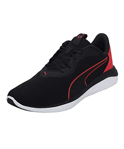 Puma Mens Better Foam Emerge Black-High Risk Red Running Shoe - 7UK (19516402)