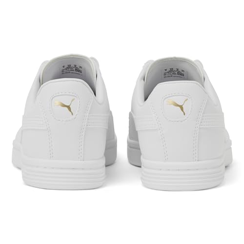 Puma Unisex-Adult Court Star SL White-White-Team Gold Sneaker - 10 UK (38467604)