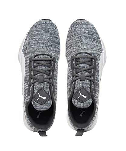 Puma Unisex-Adult Robust Knit Castlerock-White Running Shoe - 7 UK (37728202)