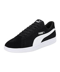 Puma Unisex-Adult Smash V2 Wide Black-White-White Sneaker - 6 UK (38643601)