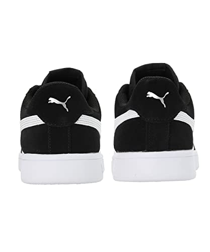 Puma Unisex-Adult Smash V2 Wide Black-White-White Sneaker - 6 UK (38643601)