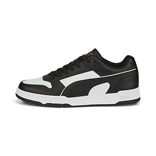 Puma Unisex-Adult RBD Game Low Black-White-Team Gold Sneaker - 10UK (38637307)