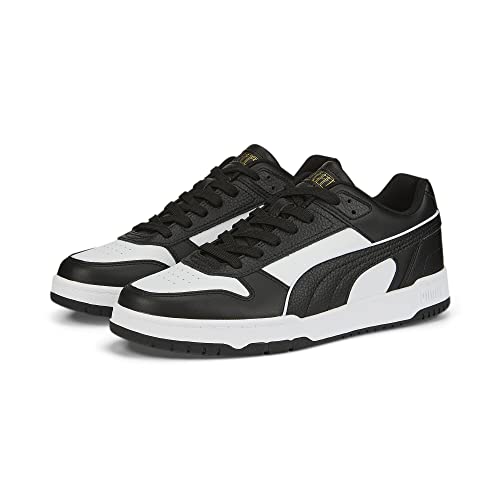 Puma Unisex-Adult RBD Game Low Black-White-Team Gold Sneaker - 10UK (38637307)