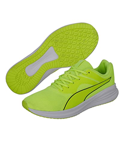 Puma Unisex-Adult Transport Lime Squeeze-Black Walking Shoe - 10 UK (37702810)