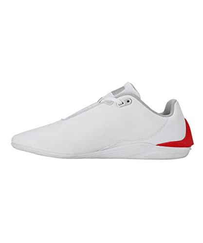 PUMA Unisex-Adult Ferrari Drift Cat Decima White-Rosso Corsa Sneaker - 6 UK (30719302)