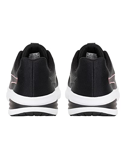 Puma unisex adult transport black and red walking shoe, size 10 UK, with sporty design and breathable fabric.