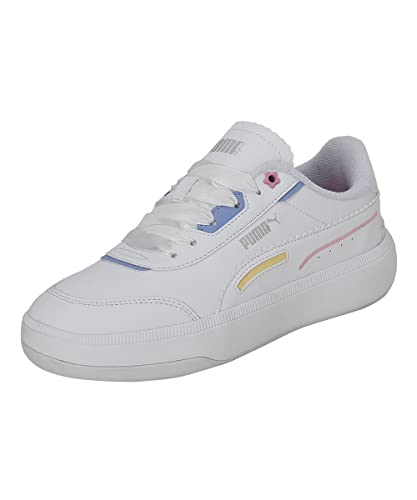 Puma Womens Tori Pixie White-Pale Lemon-Prism Pink-Lavendar Pop Sneaker - 7 UK (38761101)
