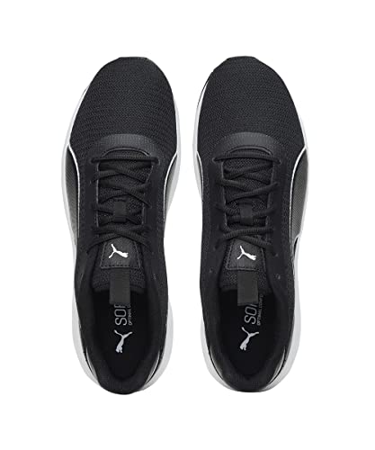 Puma Unisex-Adult Grandeur Black-White Running Shoe - 7 UK (37727401)