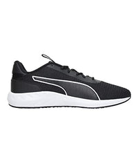 Puma Unisex-Adult Grandeur Black-White Running Shoe - 7 UK (37727401)