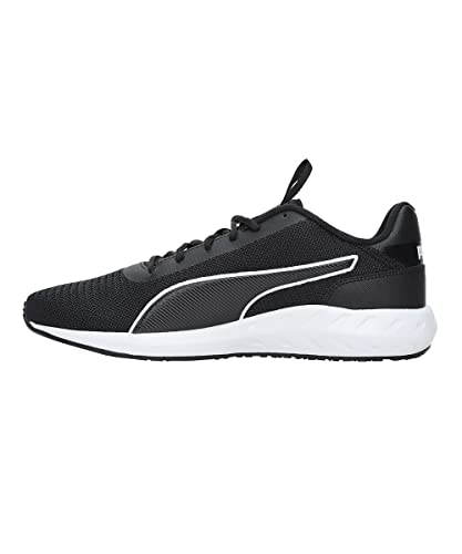 Puma Unisex-Adult Grandeur Black-White Running Shoe - 7 UK (37727401)