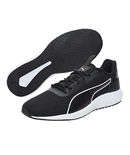 Puma Unisex-Adult Grandeur Black-White Running Shoe - 7 UK (37727401)