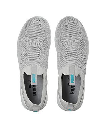 Puma Mens Dynamite Slip-on Gray Violet-Deep Aqua Sneaker - 10 UK (38870403)