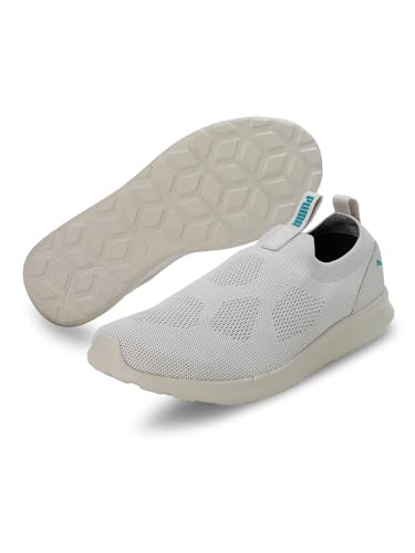 Puma Mens Dynamite Slip-on Gray Violet-Deep Aqua Sneaker - 10 UK (38870403)