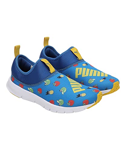 Puma Unisex-Kid Yaris Junior V1 Victoria Blue-White-Dandelion Sneaker - 6UK (38869401)