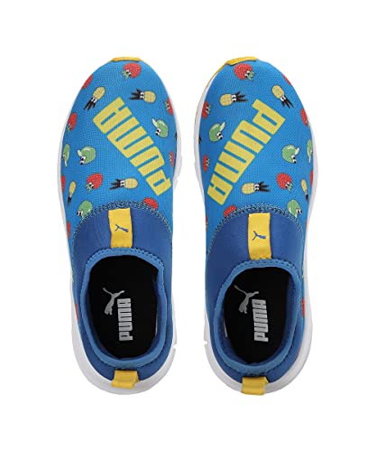 Puma Unisex-Kid Yaris Junior V1 Victoria Blue-White-Dandelion Sneaker - 6UK (38869401)