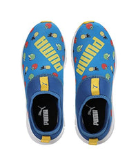 Puma Unisex-Kid Yaris Junior V1 Victoria Blue-White-Dandelion Sneaker - 6UK (38869401)